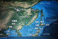 ヒースロー発羽田行JAL44便 フライトマップ