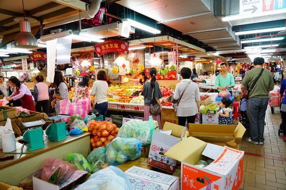 台北迪化街の永楽市場