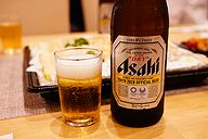 直会のアサヒビール