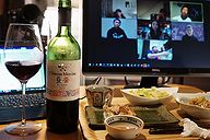 リモート日本ワイン会 様子