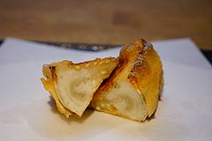 デゴルジュマン 白トロ茄子の天ぷら