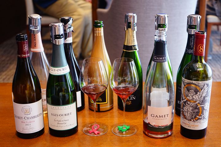 都内のパーティールーム 稽古したワインたち