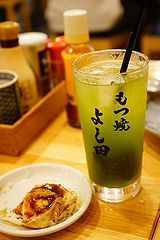 もつ焼よし田 門前仲町店 抹茶ハイ