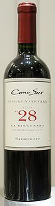 Cono Sur Single Vineyard Block No.28 La Rinconada Carmenere 2011