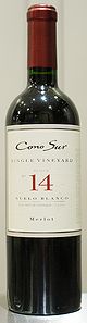 Cono Sur Single Vineyard Block No.14 Suero Blanco Merlot 2011