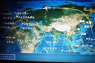 JAL43便 フライトマップ