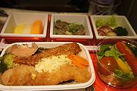ヒースロー発羽田行JAL44便 機内サービスの料理