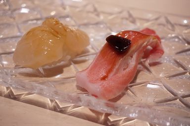 たつみ寿司総本店 ホタテと大トロ