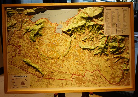 フランチャコルタ試飲会 フランチャコルタの地図