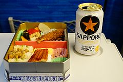 東海道新幹線弁当とビール