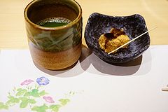 横浜 鮨ふくじゅ お茶とわらび餅