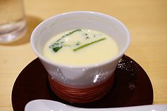 横浜 鮨ふくじゅ 菜の花と筍の茶わん蒸し