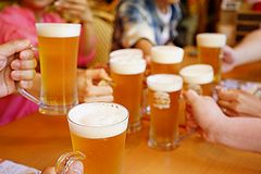 サイゼリヤ 日本橋浜町店 ビールで乾杯