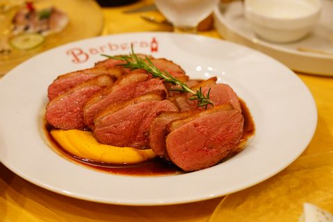 バルベーラ 鴨のロースト