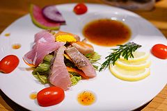 どげん海 鮮魚で伊都カルパッチョ