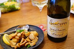 都内のパーティールーム ホタテのソテー