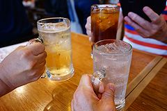 釣宿酒場マヅメ 乾杯