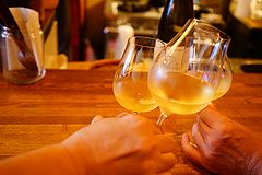 ワインのお店 ムー 乾杯