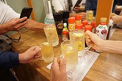 晩杯屋 蒲田くいだおれ横丁店 乾杯
