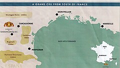 Dom. de Baronarque ワイナリーの位置