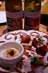 La Capitelle de Baronarque 2023と前菜の盛り合わせ