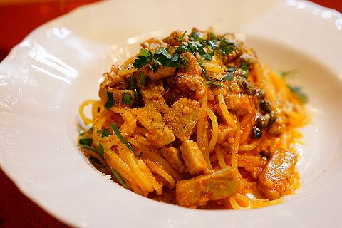 シャンパーニュスタンド デゴルジュマン パスタ