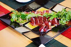 安ワイン道場 自宅宴会 カルパッチョ