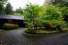 軽井沢の別荘入口