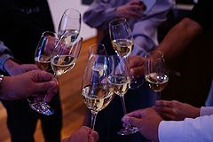 軽井沢別荘で乾杯