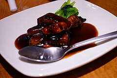 心の月 黒酢酢豚