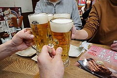 肉汁餃子のダンダダン 都立大学店 生ビール