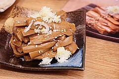 肉汁餃子のダンダダン 都立大学店 特製おつまみ支那竹