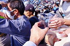 ニッパツ三ツ沢競技場 乾杯