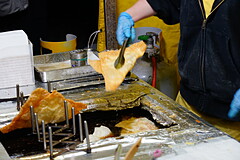 大岡川の花見 揚げもんじゃ