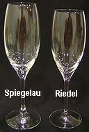 シャンパーニュ用グラスの比較
